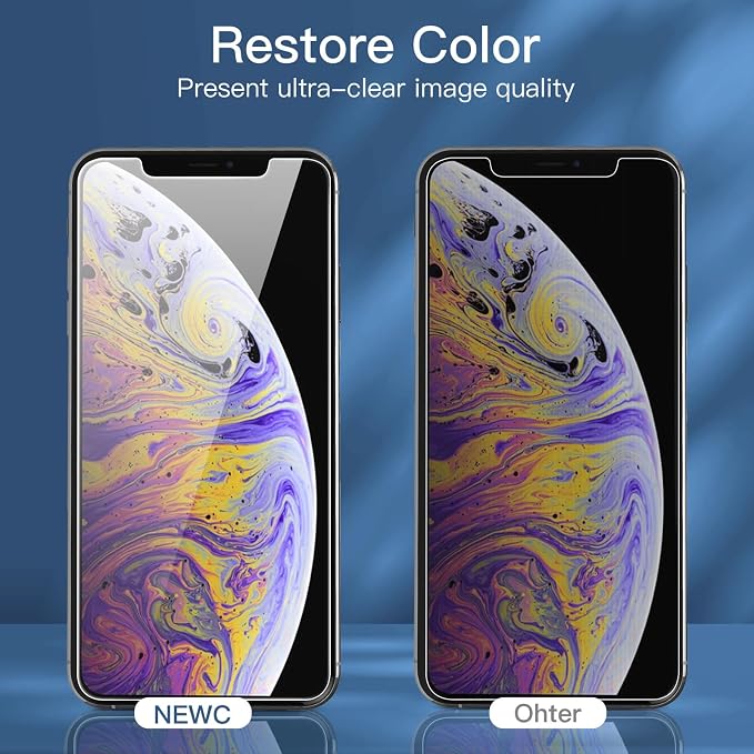 NEW'C 3 Pack Privacy for iPhone 11 Pro Max, iPhone XS Max Screen Protector - Image 7