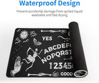 Mysterious Spirit Goth Gaming Mouse Pad 31.5x11.8 Inch Large Desk Mat Black - Image 4