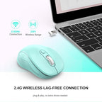 WisFox 2.4G Wireless Mouse for Laptop, Ergonomic Computer Mouse - Image 2