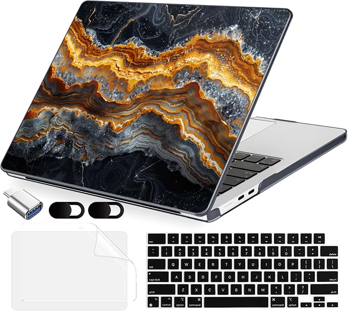 Compatible with MacBook Air 15 inch Case, M4 A3241/M3 A3114/M2 A2941, Hard Shell by MecBevia