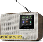 LEMEGA IR1 Portable WiFi Internet Radio, FM Digital Radio, Dual Alarms Clock by LEMEGA