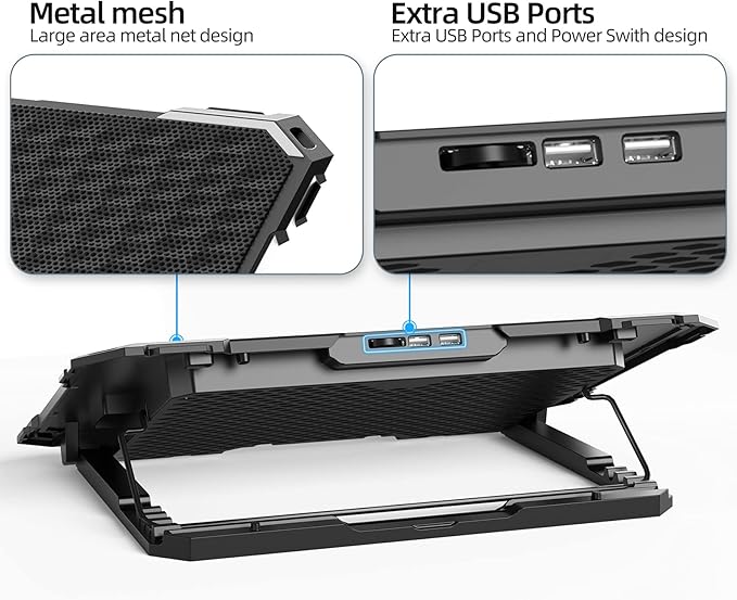 KYOLLY Upgrade Laptop Cooling Pad, Gaming Laptop Cooler - Image 3