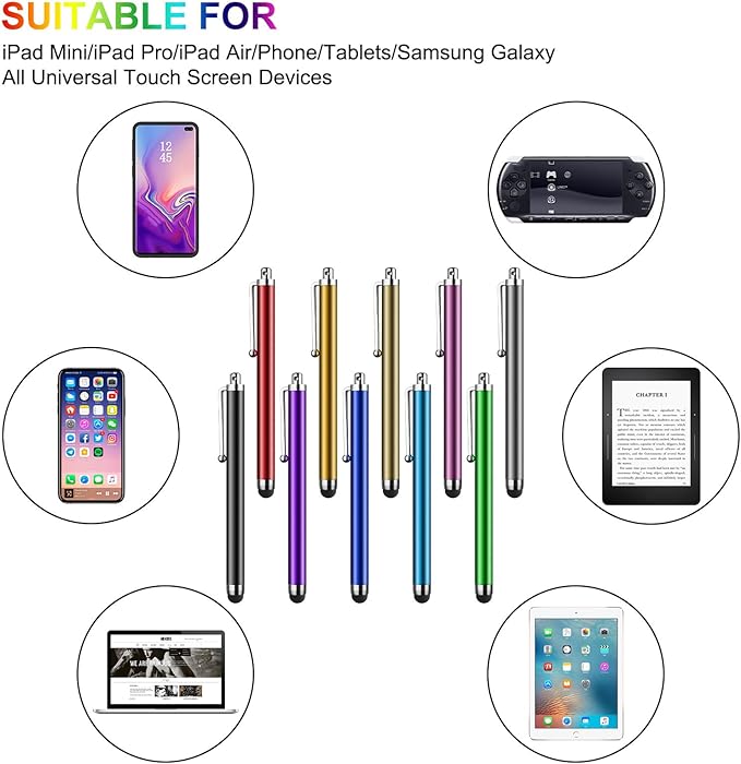 Stylus Pens for Touch Screens, SLKIJDHFB 20 Pack Universal Capacitive Touch - Image 3