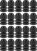 XHF 20 Pcs 1/4 Inch IP68 Strain Relief Nylon Cord Grip NPT Cable Glands by XHF