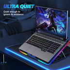 LIANGSTAR Laptop Cooling Pad, Laptop Cooler Gaming 5 Quiet Fans - Image 5