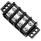 GLOSO Marine Terminal Blocks TBD Double Row Stainless 10-22 AWG Cu, 30A/600V- 1 by GLOSO