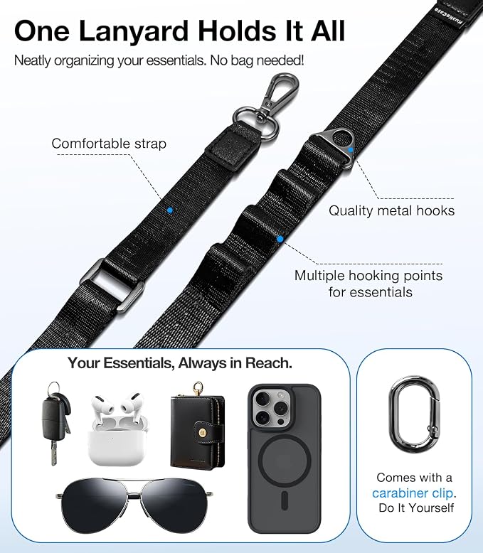 Phone Lanyard Crossbody, Adjustable Anti-Theft Neck Strap - Image 3
