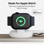 HyperJuice 2-in-1 Wireless Charger Qi2 Magnetic Stand — Fast Wireless Charger - Image 3