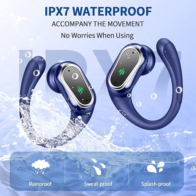 Wireless Earbuds, 2025 Bluetooth 5.4 Headphones Sport, 50H Stereo Wireless - Image 7