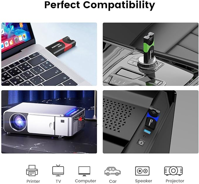 KOOTION 128GB Flash Drive 3 Pack USB Flash Drives Multicolor USB Drive - Image 7