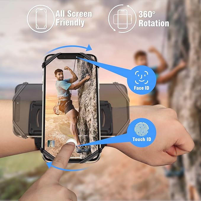 VUP Detachable Cell Phone Running Armband 360°Rotatable - Image 2