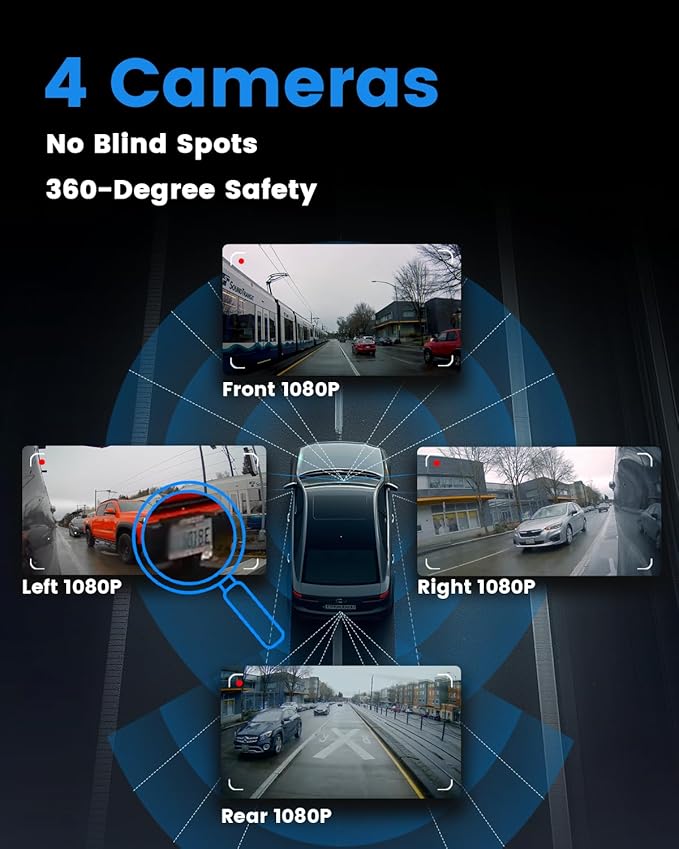 Sprleaf 4-Channel Dash Cam - Image 2