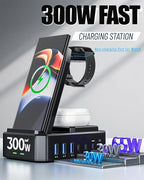 Wireless Charger for Samsung, 300W 10 in 1 Wireless Charging Station, 65W USB C - Image 3