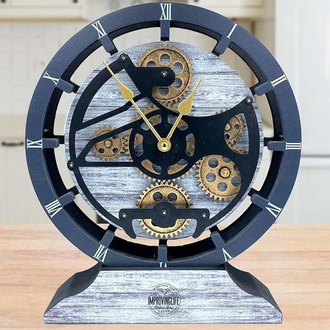 The Gears Clock Desk Clock 10 inches - Image 3