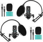 Movo PodPak2A 2-Pack Universal Cardioid Condenser Microphone Kit by Movo