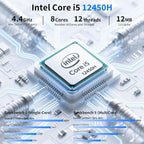 Mini Desktop Computer, Intel Core i5-12450H, 16GB DDR4 RAM, 1TB M.2 SSD - Image 2