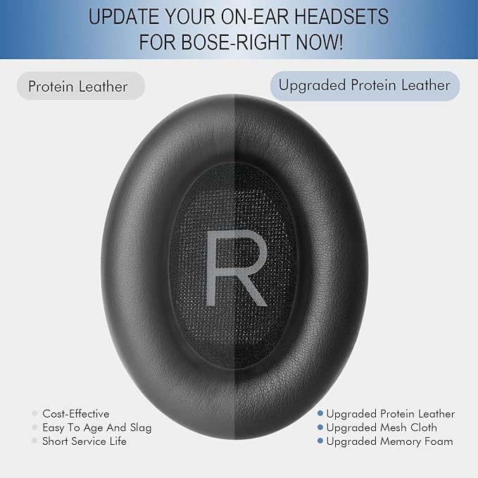 GEVO Replacement Ear Pads for Bose QC45, Ear Cushions for Bose QuietComfort 45 - Image 5