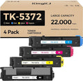 TK-5372 TK5372 Toner Cartridges 4-Pack High Yield Replacement by KingKJInkToner