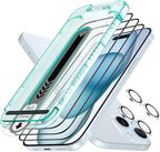 ESR 3+2 Pack for iPhone 15 Plus Screen Protector, Full Coverage Ultra-tough by ESR