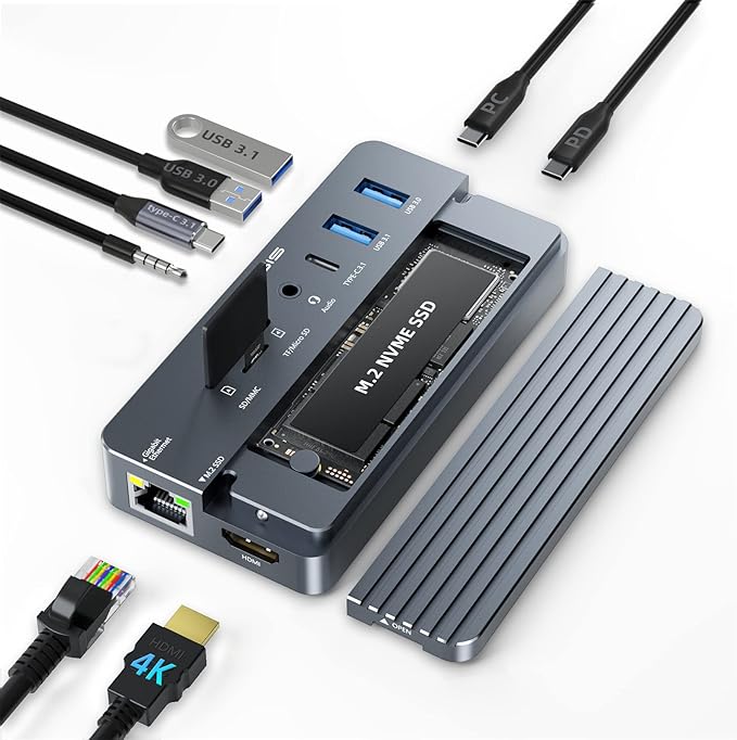 USB C Laptop Docking Station HDMI 4K60Hz by ACASIS