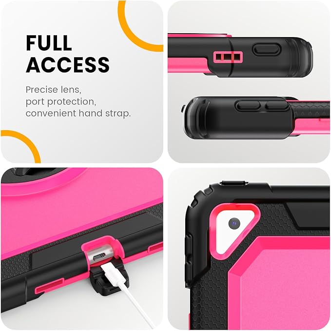 Timecity for iPad Air 3/ Pro 10.5 Inch Case, 360° Rotating Stand, Pencil Holder - Image 7