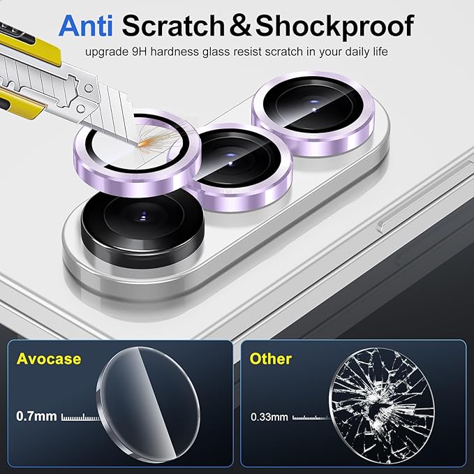 for Samsung Galaxy Z Fold 7 Camera Lens Protector, Individual Metal Ring - Image 3