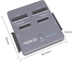 AOKO M.2 NVMe SSD Cloner, Dual-Bay 4-in-1 Hard Drive Duplicator/Reader - Image 2