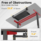 BONTEC KMT01-PJ Under Desk Keyboard Tray, Pull-Out Keyboard & Mouse Platform - Image 7