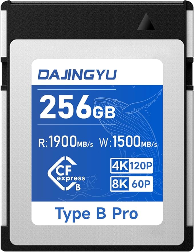 256GB CFexpress Type B Memory Card Up to 1900/1500 MB/s Read/Write- Shooting by DAJINGYU