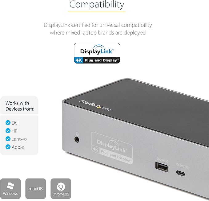 StarTech.com USB-C Quad Monitor Docking Station - Image 7