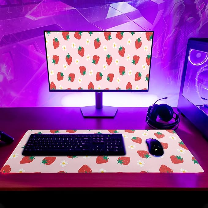 Gaming Mouse Pad Strawberry Desk Mat - Image 8