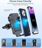 Wireless Car Charger, MOKPR 15W Fast Charging Auto-Clamping Car Mount Universal - Image 7