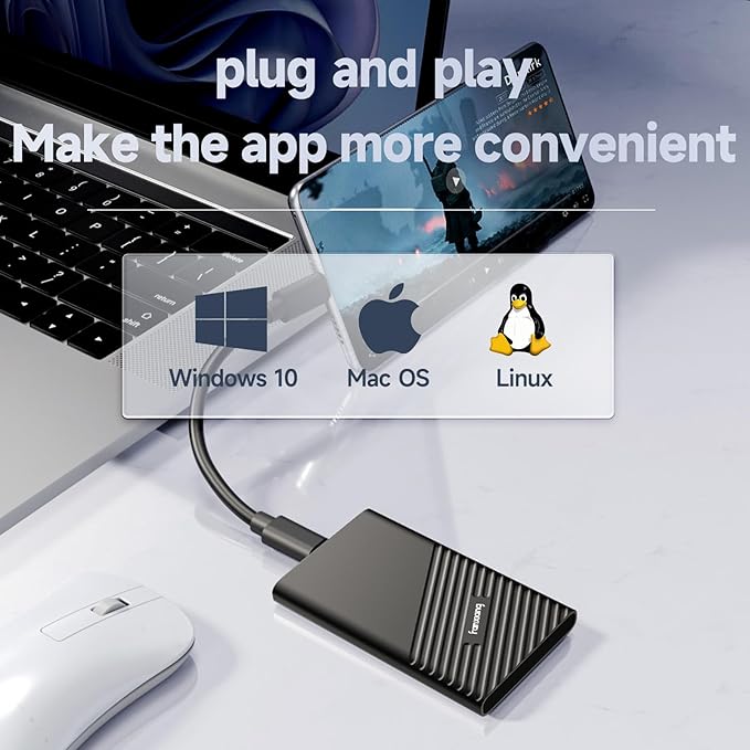 fanxiang 1TB External SSD, Portable Solid State External Hard Drive USB 3.2 - Image 3