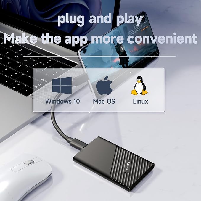 fanxiang 4TB External SSD Portable, USB C External Solid State Drive External - Image 3