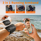 3in1 Phone Holder for Running, Arm Band/Wrist Holder/Bike Mount, Phone Armbands - Image 2