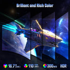 SANSUI Curved 24 Inch Gaming Monitor 160Hz FHD 1080P Computer Monitor, MPRT 1ms - Image 6