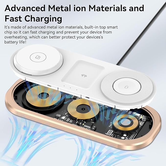 3 in 1 Wireless Charger for iPhone, Foldable Charging Station for Magsafe for - Image 7