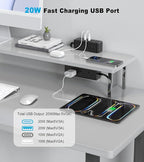 Dual Layer Desk Clamp Power Strip, Desktop Edge Mount Surge Protector - Image 5