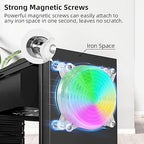 120mm 4.72" Small 5V USB RGB Fan - Image 2