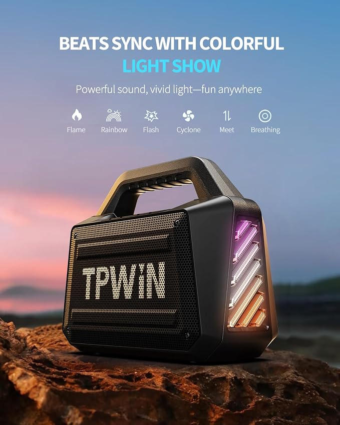 Portable Bluetooth Speaker - 80W Peak Loud Speakers - Image 5