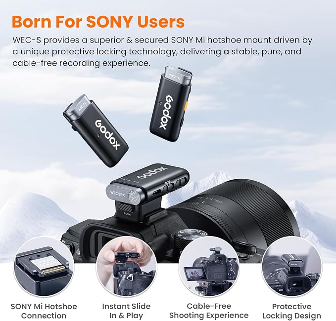 GODOX WEC KIT2 Wireless Microphone - Image 2