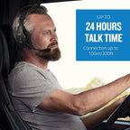 BlueParrott B550-XT Mono Bluetooth Wireless Headphones 96% Noise Canceling Over - Image 5