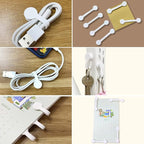 Viaky 6PCS Silicone Cable Straps Reusable Twist Noticeboard Fridge Magnets Ties - Image 7