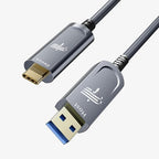 Fiber Optic USB A to USB C Cable, High Speed 10Gbps USB 3.2 Gen2 Active Optical by FiberOpticUSBCExperts