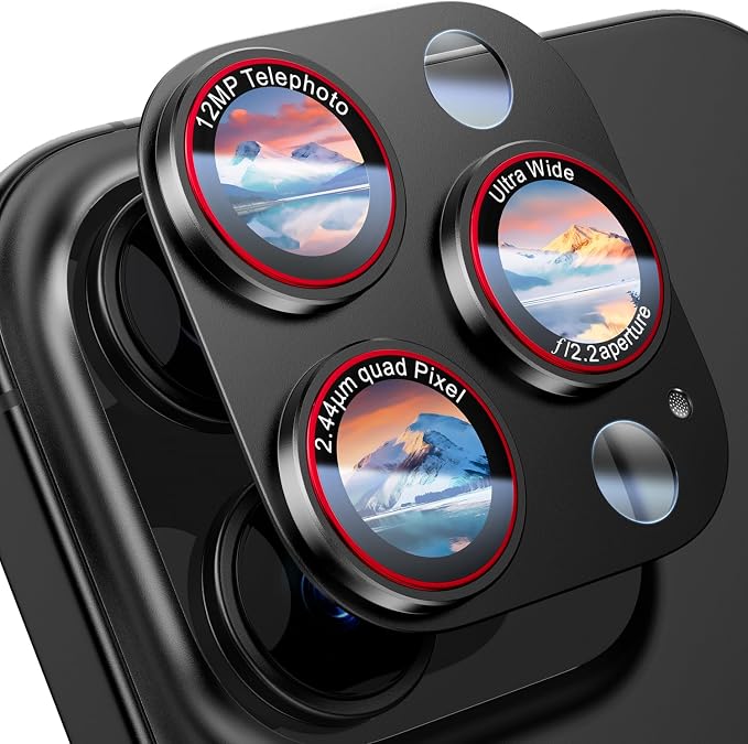 Camera Lens Protector for iPhone 16 Pro Max/iPhone 16 Pro/iPhone 15 Pro by HOME