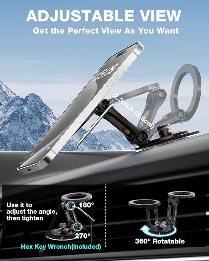 Smolink Tesla Phone Mount, All Metal Strong Magnet Magnetic Phone Holder - Image 7