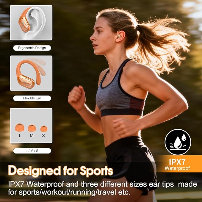 Wireless Earbuds 75hrs Bluetooth 5.4 Headphone Sport, 2026 Bluetooth Earbuds - Image 3