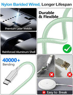2 Pack Charging Cable for Apple Watch Charger/Samsung/iPhone Charger, - Image 5