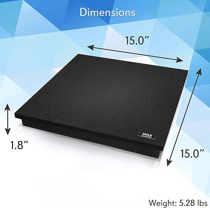 Pyle Sound Dampening Speaker Riser Foam - Image 7