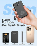 TG90° Portable Charger Power Bank, 5000mAh Small Battery Pack - Image 4